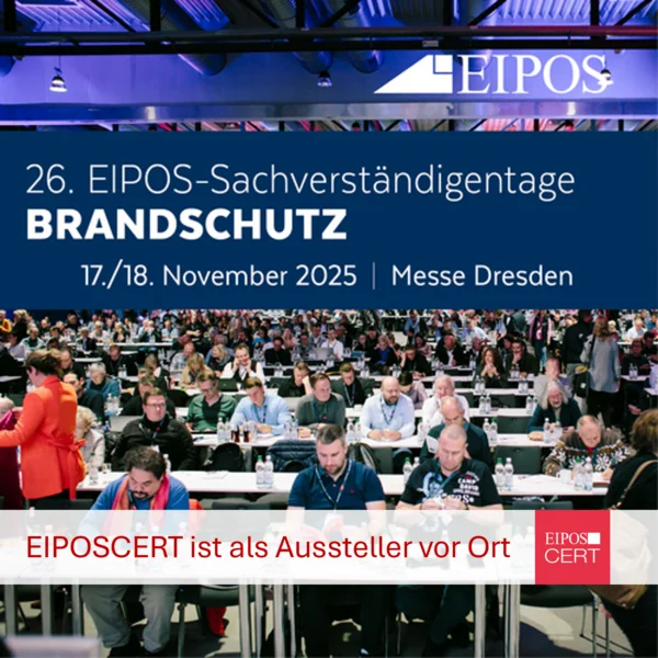 Plakat Eipos 26. Sachverständigentage Brandschutz