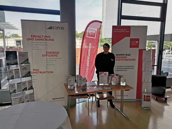 EIPOS Stand auf dem Frankfurter Bausachverständigentag